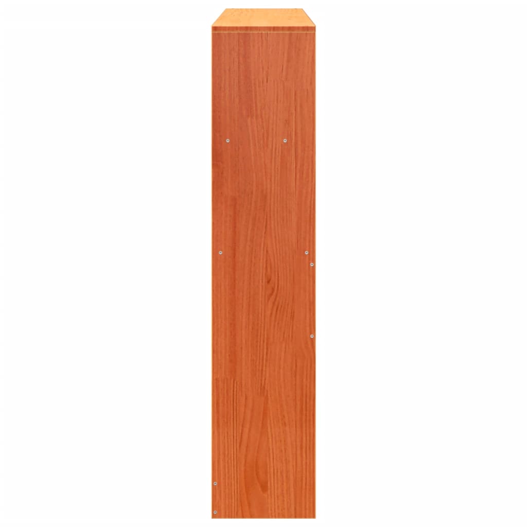 Kopfteil mit Stauraum Wachsbraun 140 cm Massivholz Kiefer