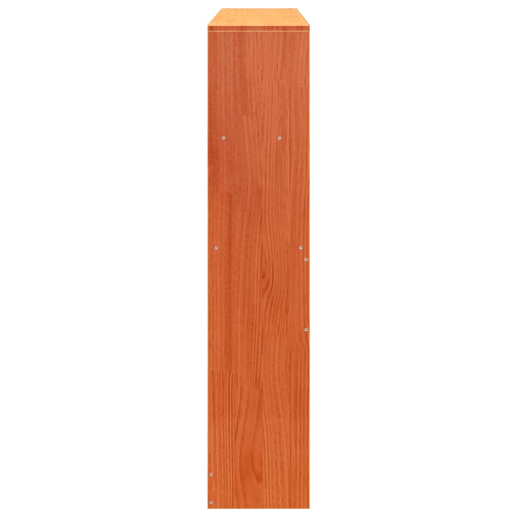 Kopfteil mit Stauraum Wachsbraun 120 cm Massivholz Kiefer