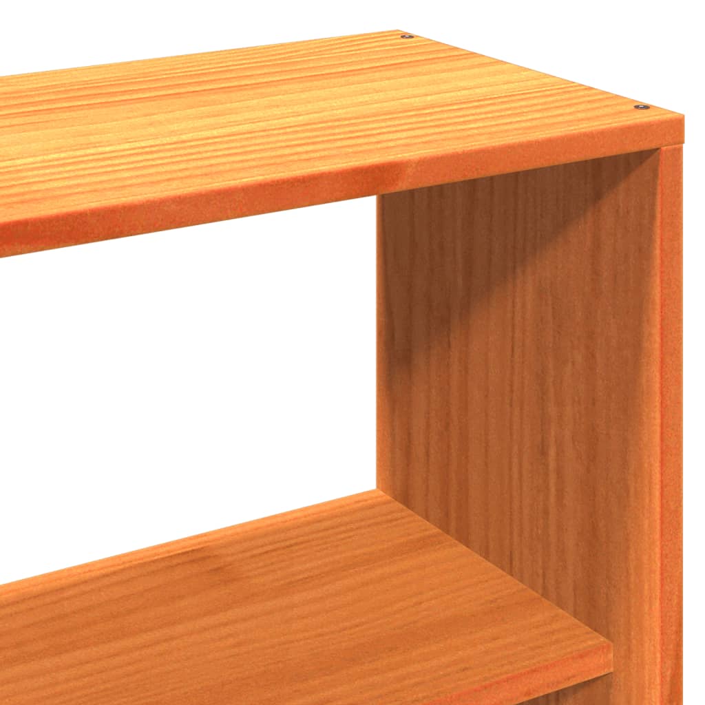 Kopfteil mit Stauraum Wachsbraun 120 cm Massivholz Kiefer