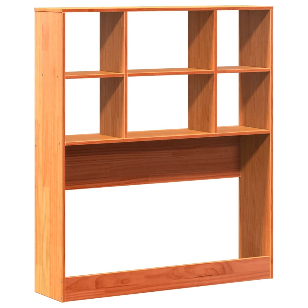 Kopfteil mit Stauraum Wachsbraun 100 cm Massivholz Kiefer