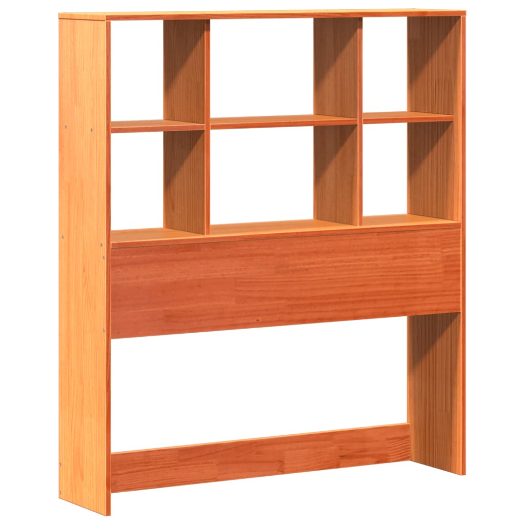 Kopfteil mit Stauraum Wachsbraun 75 cm Massivholz Kiefer