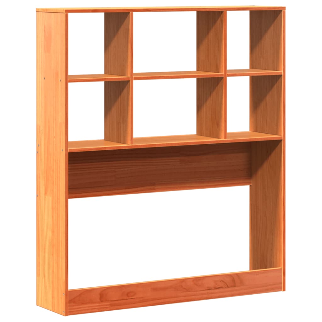 Kopfteil mit Stauraum Wachsbraun 75 cm Massivholz Kiefer