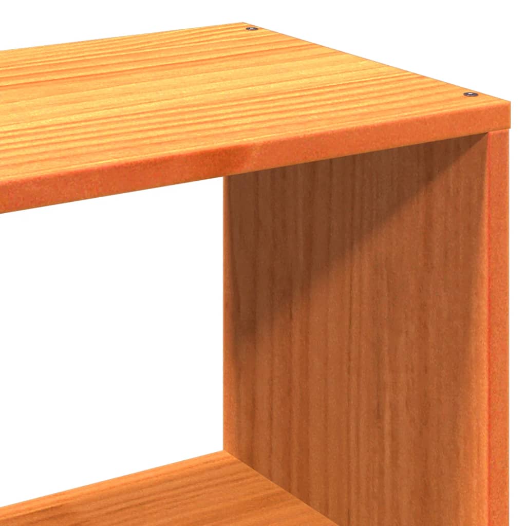 Kopfteil mit Stauraum Wachsbraun 75 cm Massivholz Kiefer