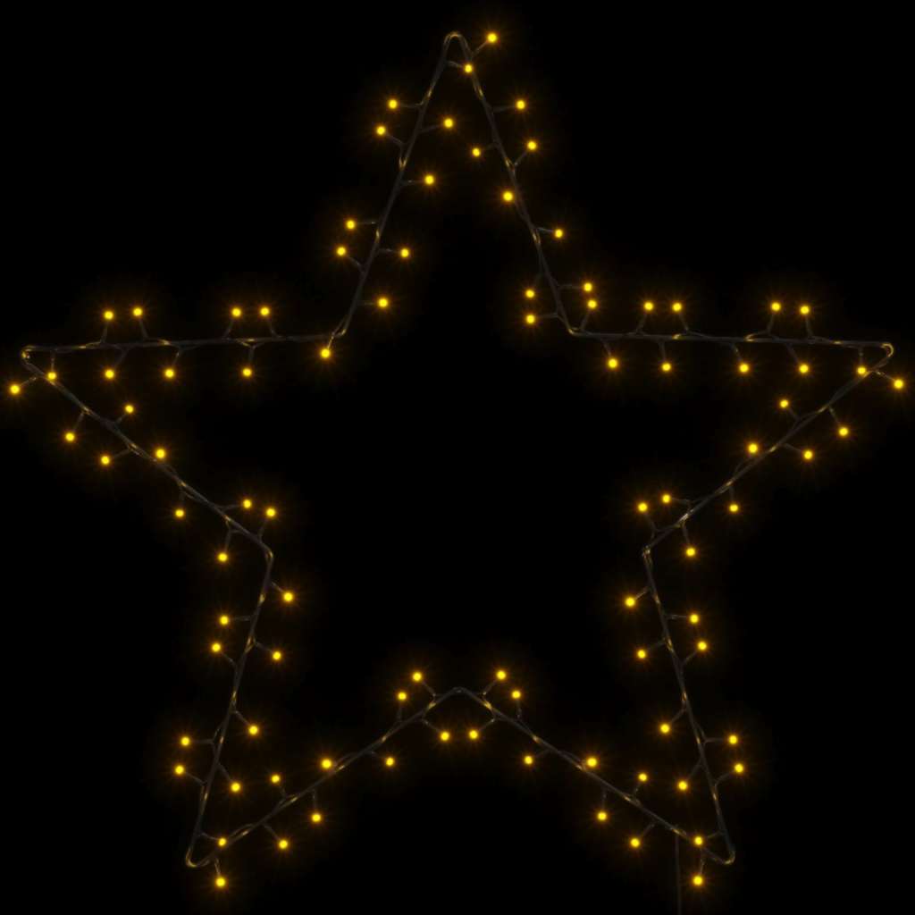 Weihnachtsbeleuchtung Stern-Silhouette 115 LEDs Warmweiß