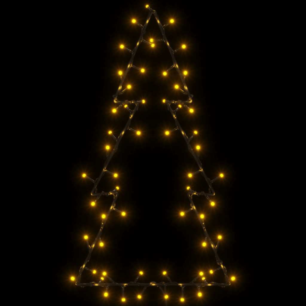 Weihnachtsbeleuchtung Weihnachtsbaum-Silhouette 80 LEDs
