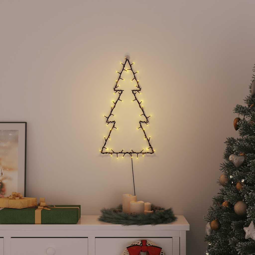 Weihnachtsbeleuchtung Weihnachtsbaum-Silhouette 80 LEDs
