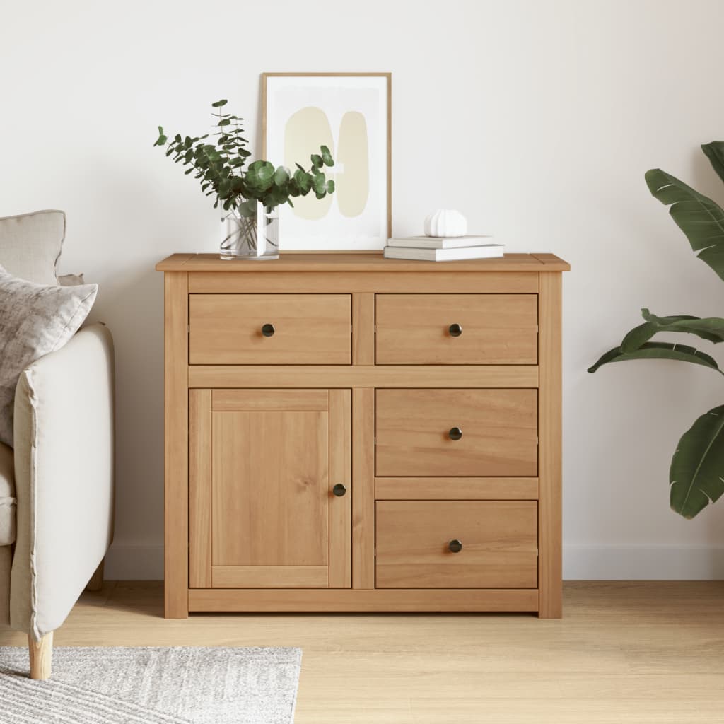 Sideboard mit Schubladen PANAMA 93x40x80 cm Massivholz Kiefer
