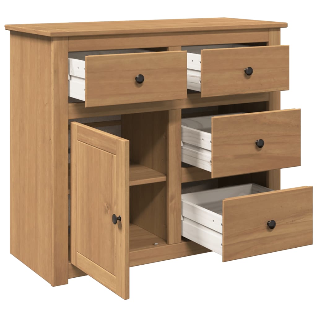 Sideboard mit Schubladen PANAMA 93x40x80 cm Massivholz Kiefer