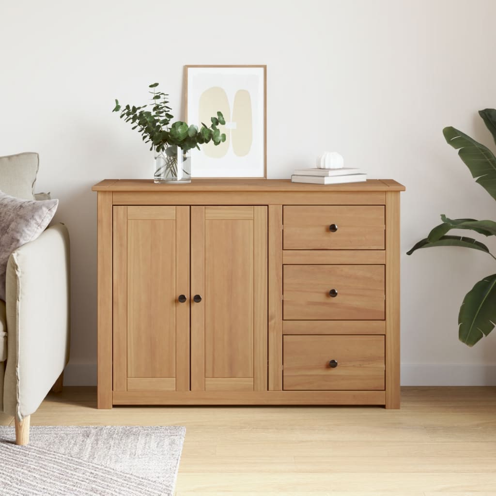 Sideboard mit Schubladen PANAMA 112x40x80 cm Massivholz Kiefer