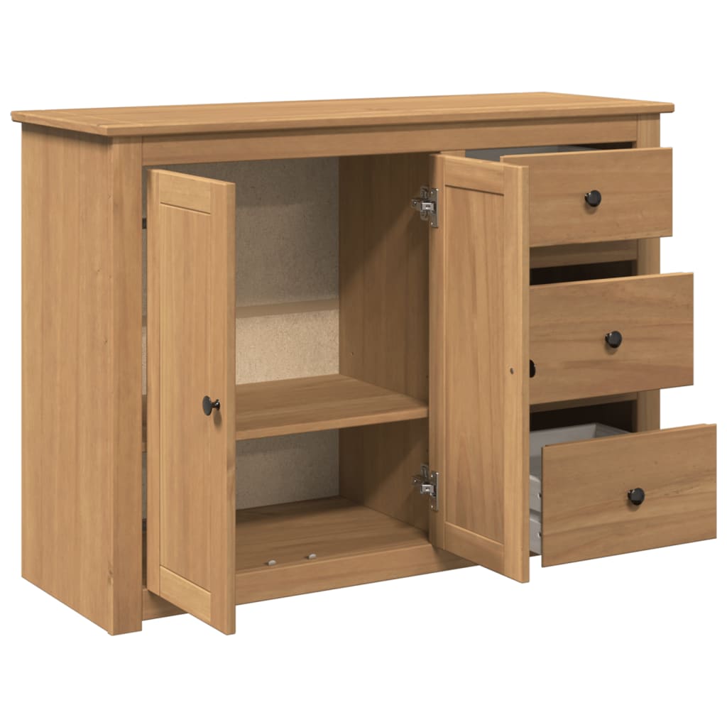 Sideboard mit Schubladen PANAMA 112x40x80 cm Massivholz Kiefer