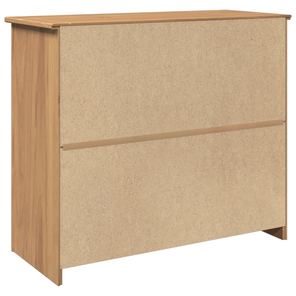 Sideboard mit Schubladen PANAMA 93x40x80 cm Massivholz Kiefer