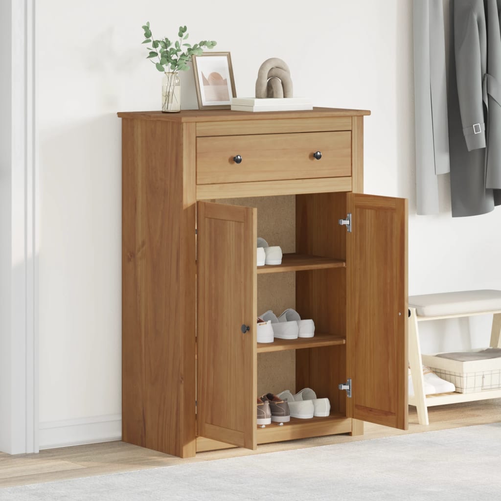 Schuhschrank PANAMA 80x40x114 cm Massivholz Kiefer