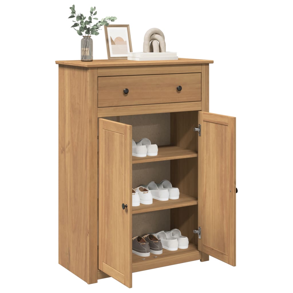 Schuhschrank PANAMA 80x40x114 cm Massivholz Kiefer