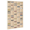 Sammlervitrine aus Holz mit 90 Fächern 50,5 x 4,5 x 79 cm