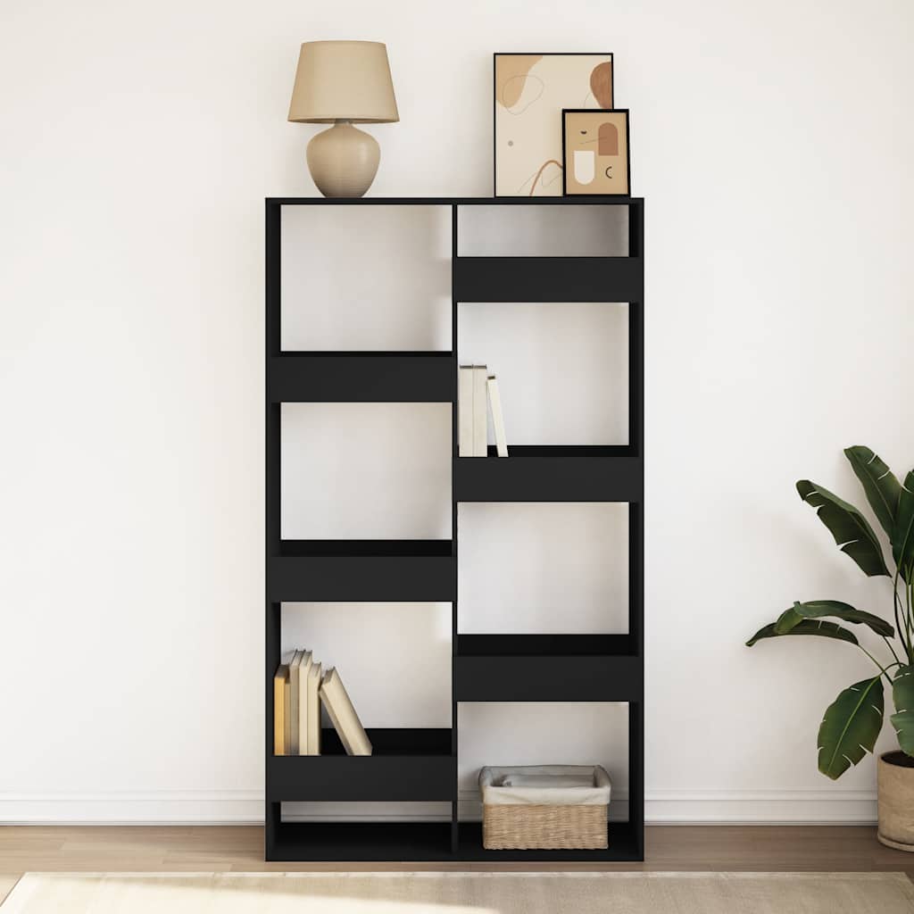 Bücherregal Schwarz 100x33x175 cm Holzwerkstoff