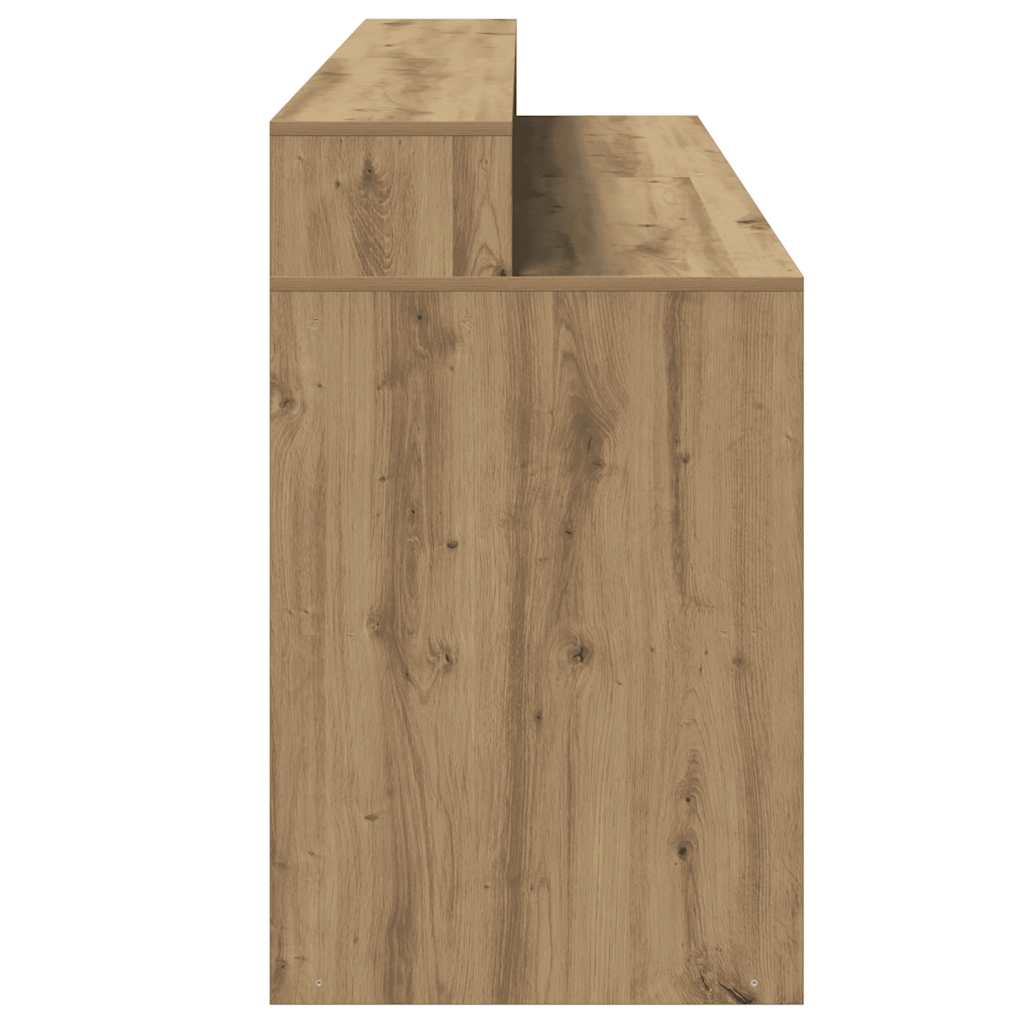 LED-Schreibtisch Artisan-Eiche 200x55x91 Holzwerkstoff