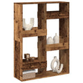 Raumteiler Altholz-Optik 100x33x135 cm Holzwerkstoff