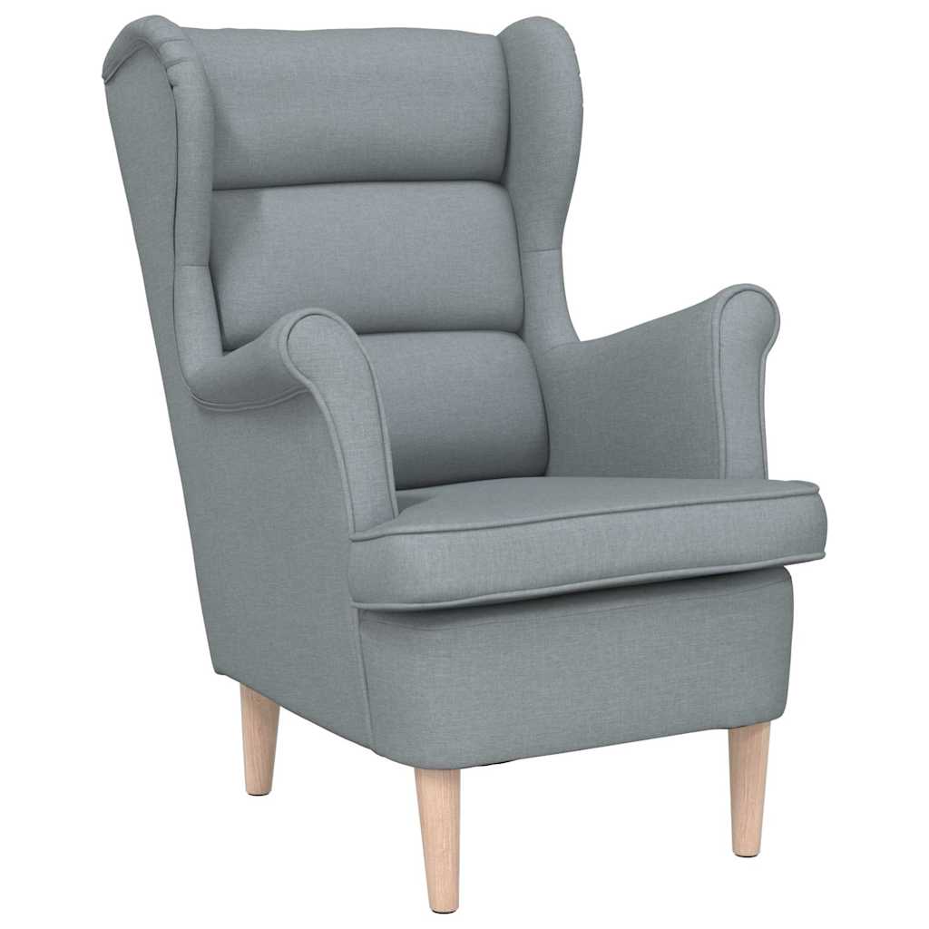 Sessel Hellgrau 74x84x100 cm Stoff