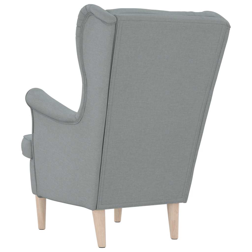 Sessel Hellgrau 74x84x100 cm Stoff