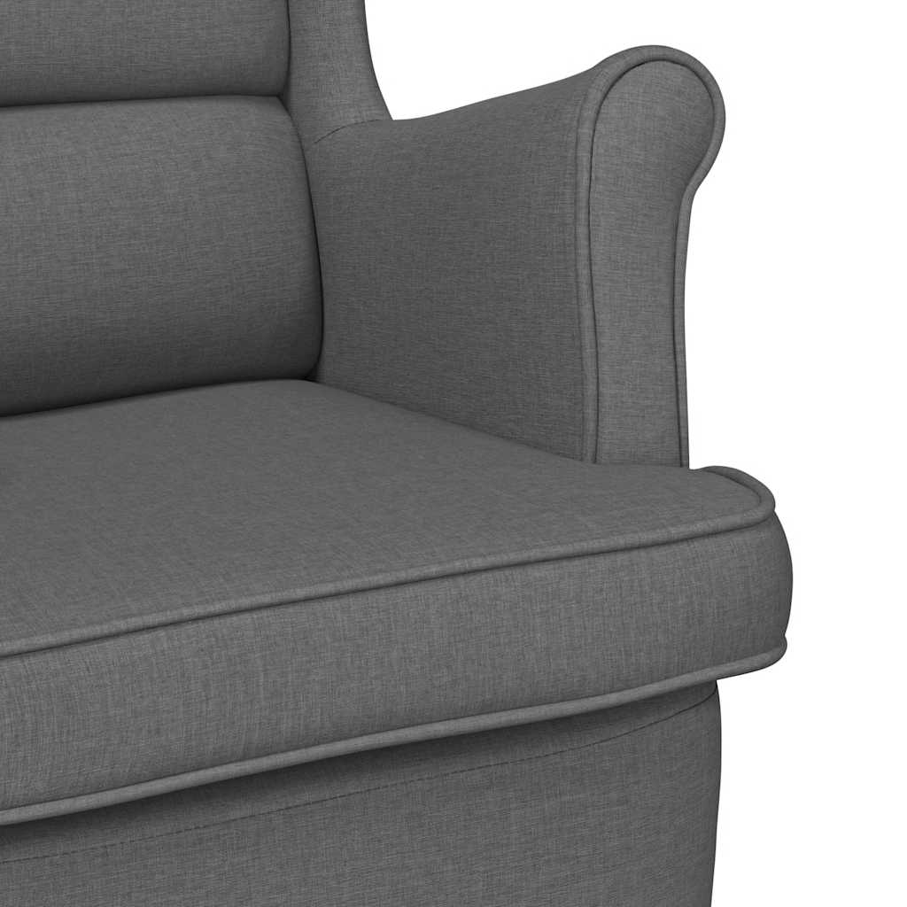 Sessel Dunkelgrau 74x84x100 cm Stoff