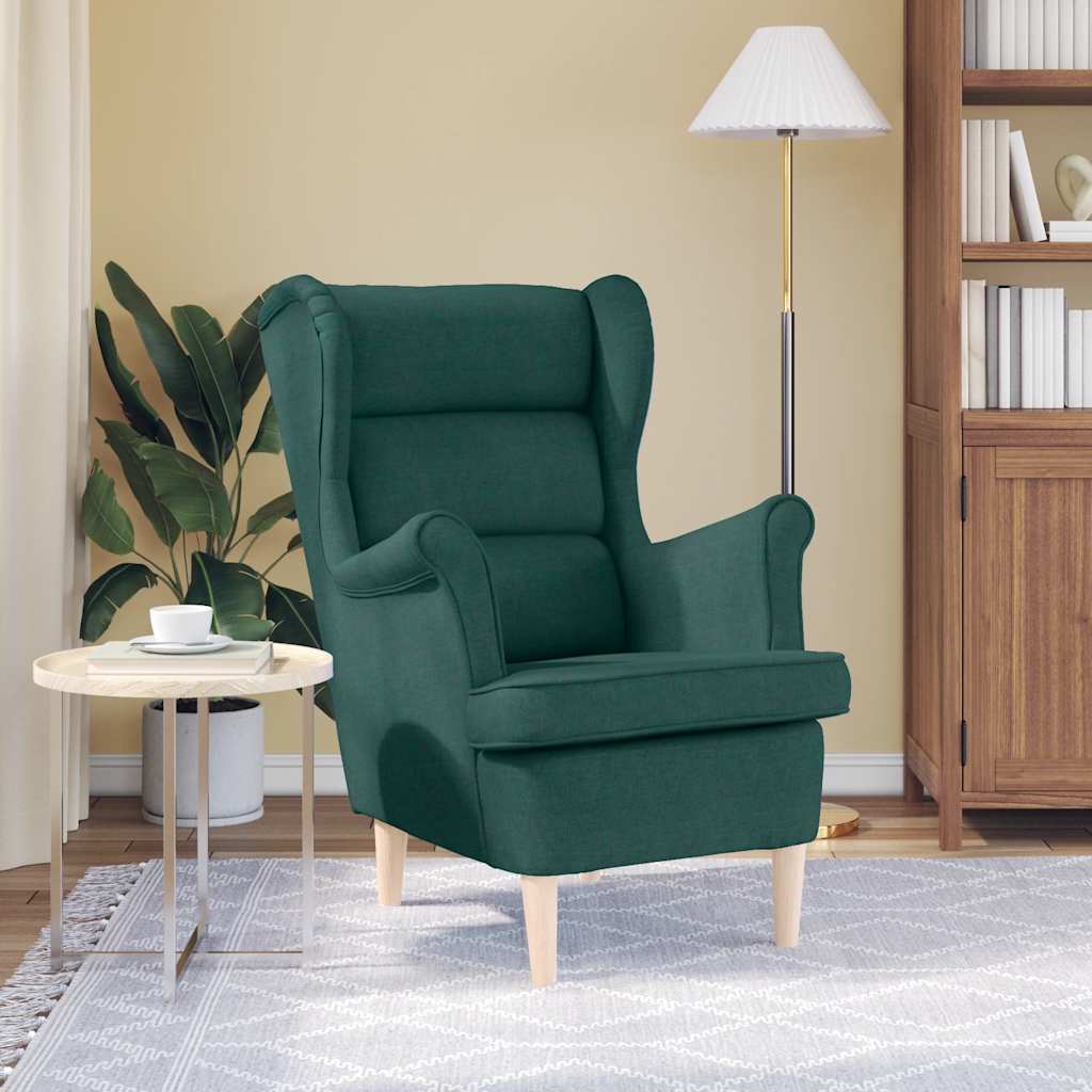 Sessel Dunkelgrün 74x84x100 cm Stoff