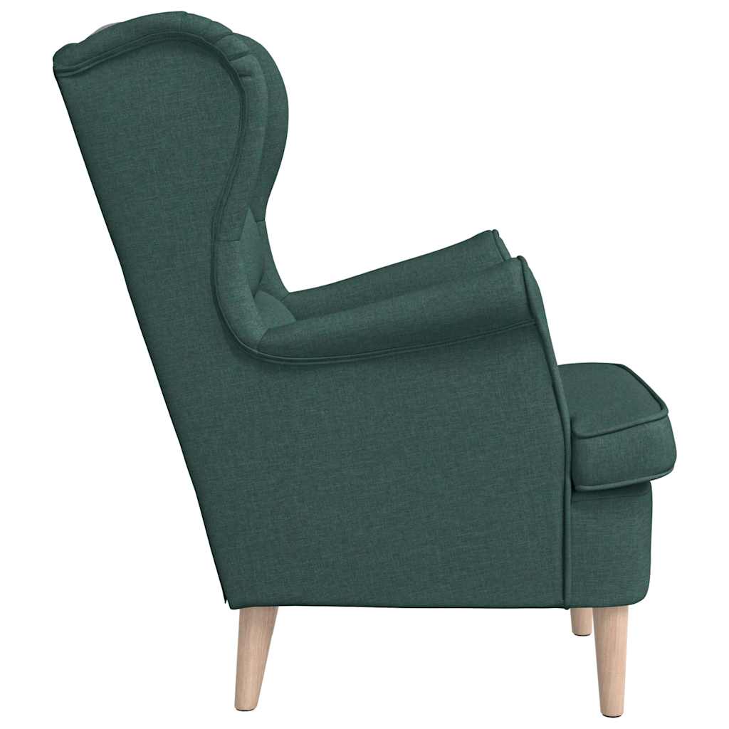 Sessel Dunkelgrün 74x84x100 cm Stoff