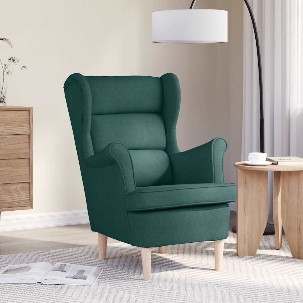 Sessel Dunkelgrün 74x84x100 cm Stoff