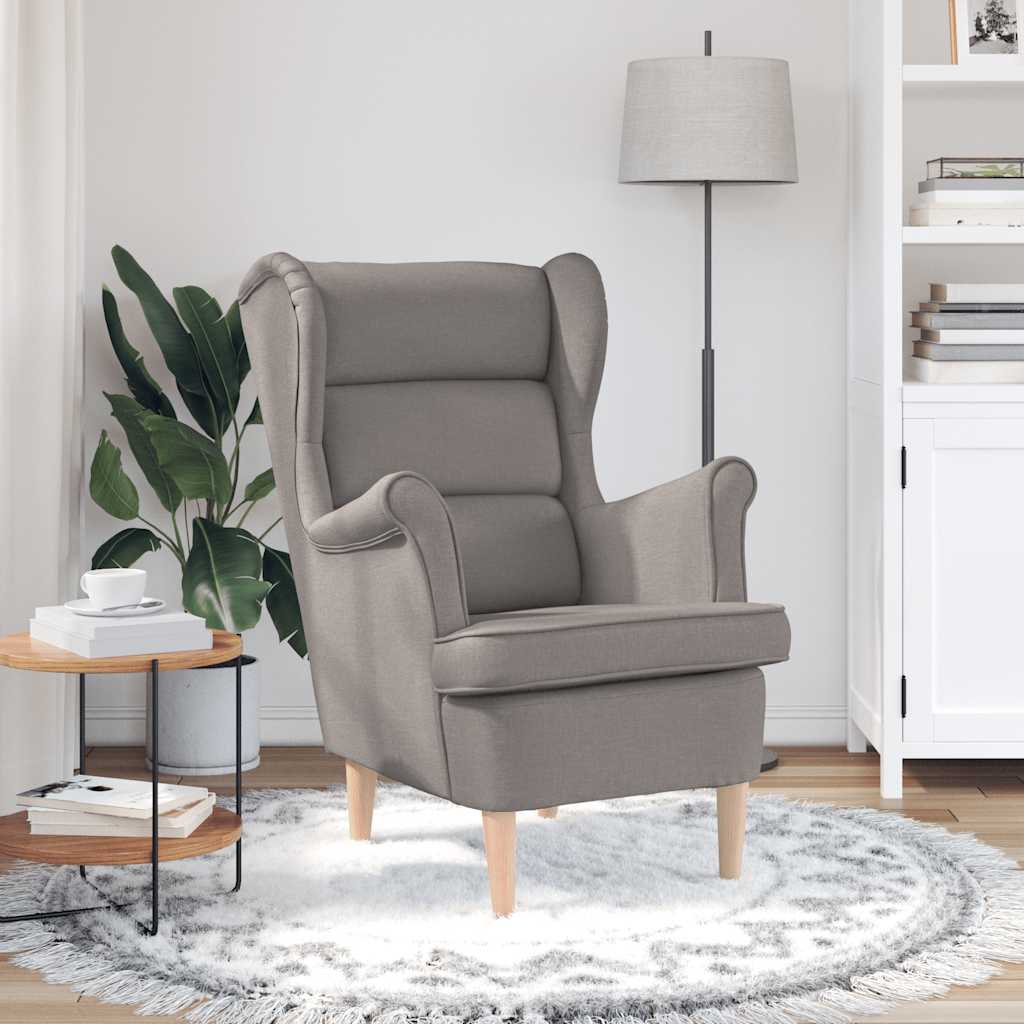 Sessel Taupe 74x84x100 cm Stoff