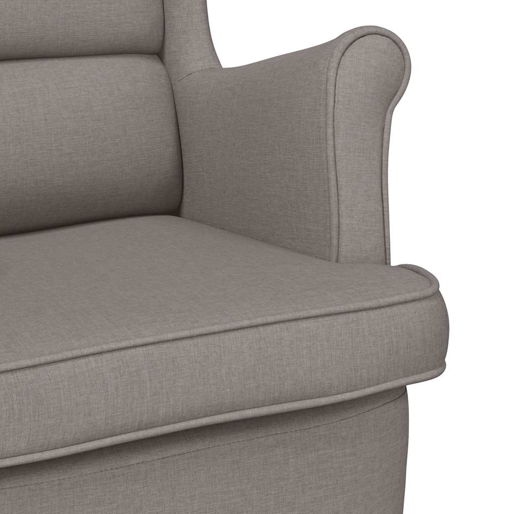 Sessel Taupe 74x84x100 cm Stoff