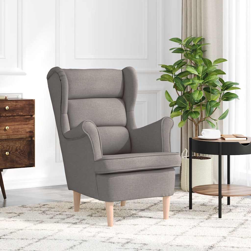 Sessel Taupe 74x84x100 cm Stoff