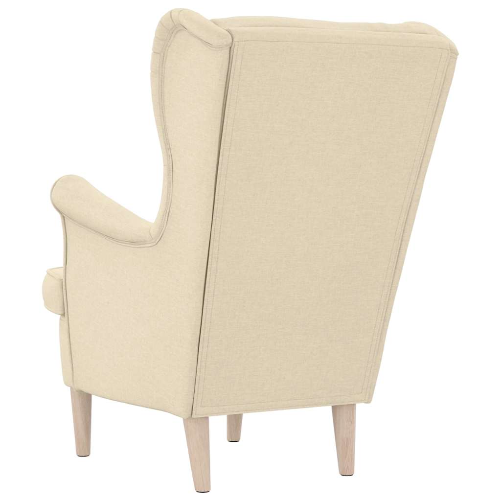 Sessel Creme 74x84x100 cm Stoff