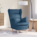Sessel Blau 74x84x100 cm Stoff