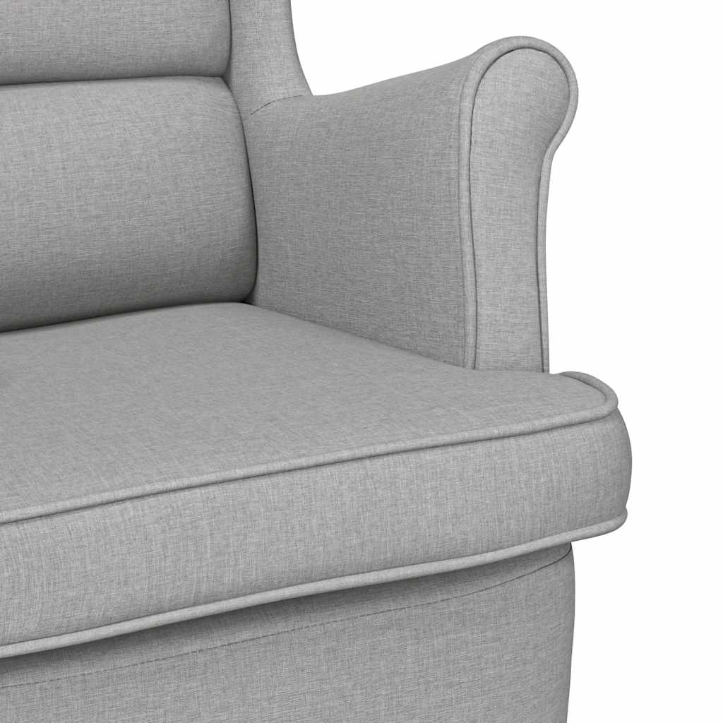 Sessel Wolkengrau 74x84x100 cm Stoff