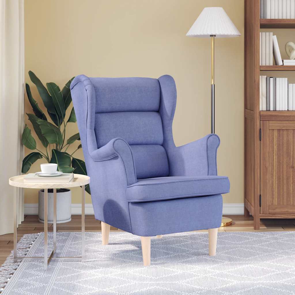 Sessel Jeansblau 74x84x100 cm Stoff