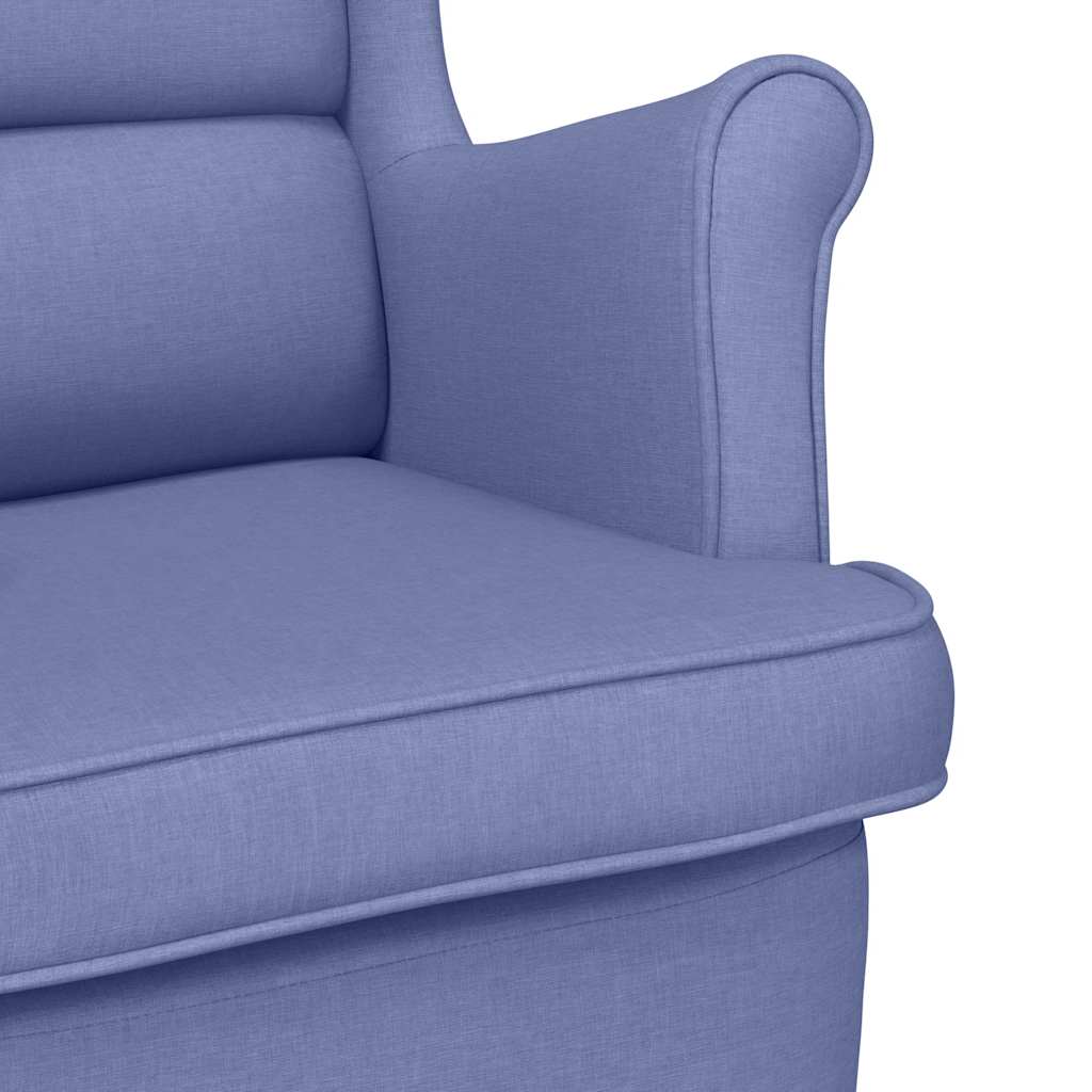 Sessel Jeansblau 74x84x100 cm Stoff