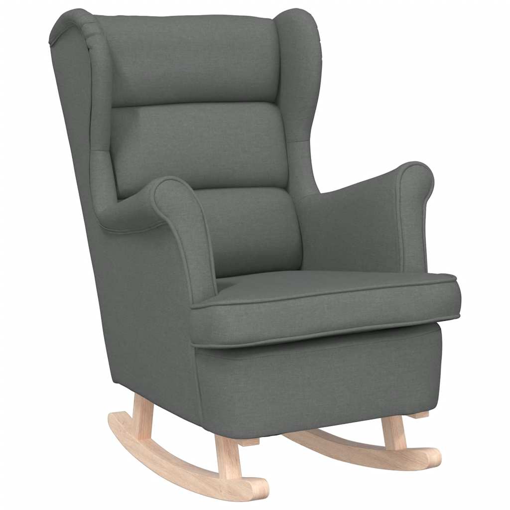 Schaukelsessel Dunkelgrau 74x90x102 cm Stoff
