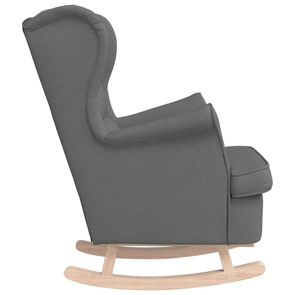 Schaukelsessel Dunkelgrau 74x90x102 cm Stoff