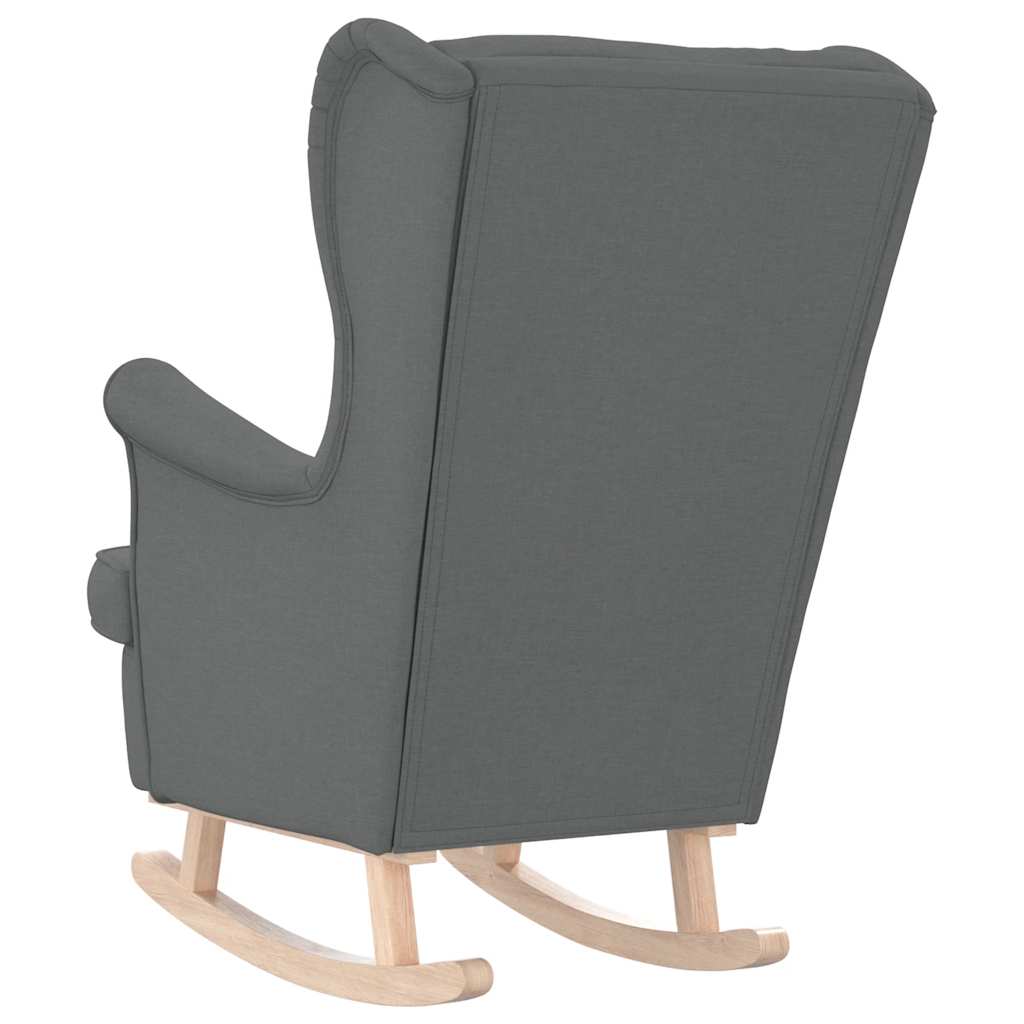 Schaukelsessel Dunkelgrau 74x90x102 cm Stoff