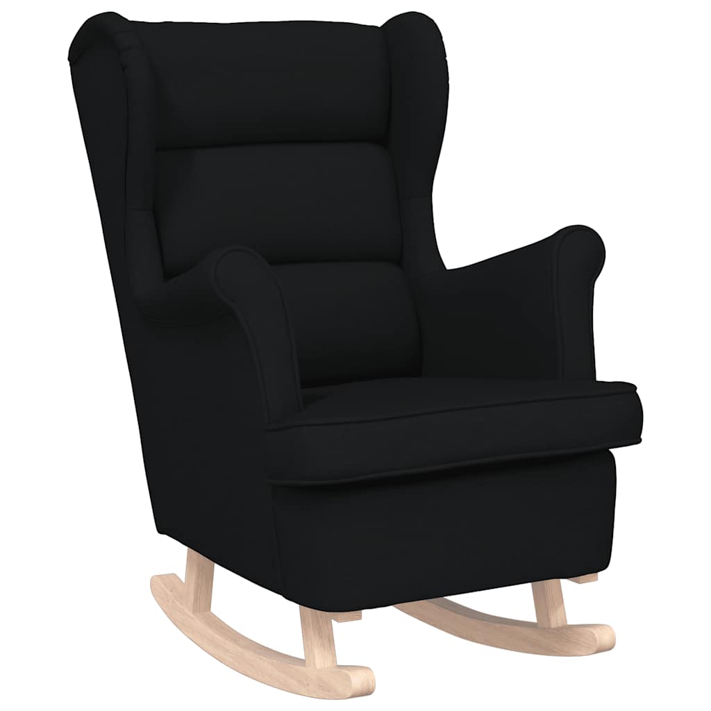 Schaukelsessel Schwarz 74x90x102 cm Stoff