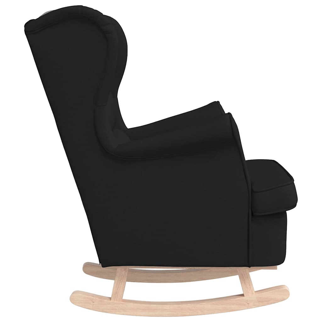 Schaukelsessel Schwarz 74x90x102 cm Stoff