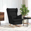 Schaukelsessel Schwarz 74x90x102 cm Stoff