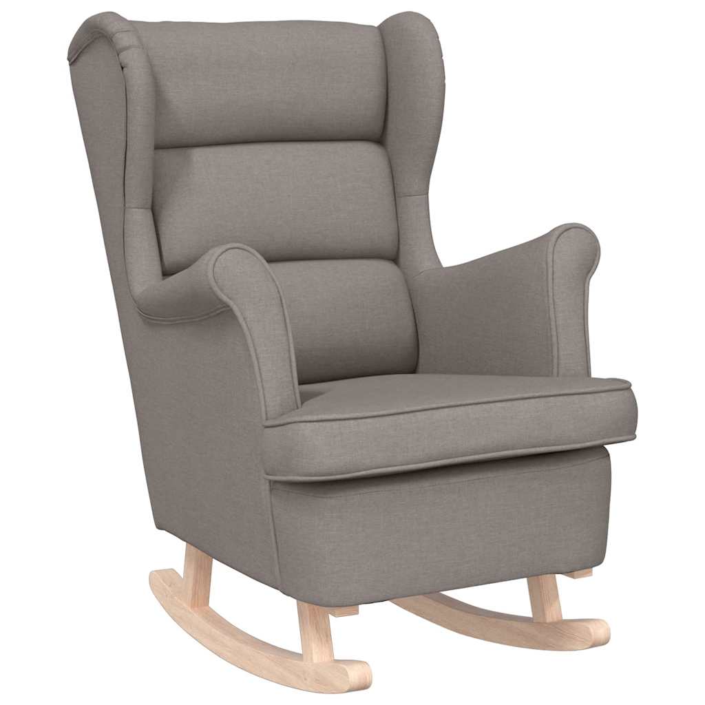 Schaukelsessel Taupe 74x90x102 cm Stoff