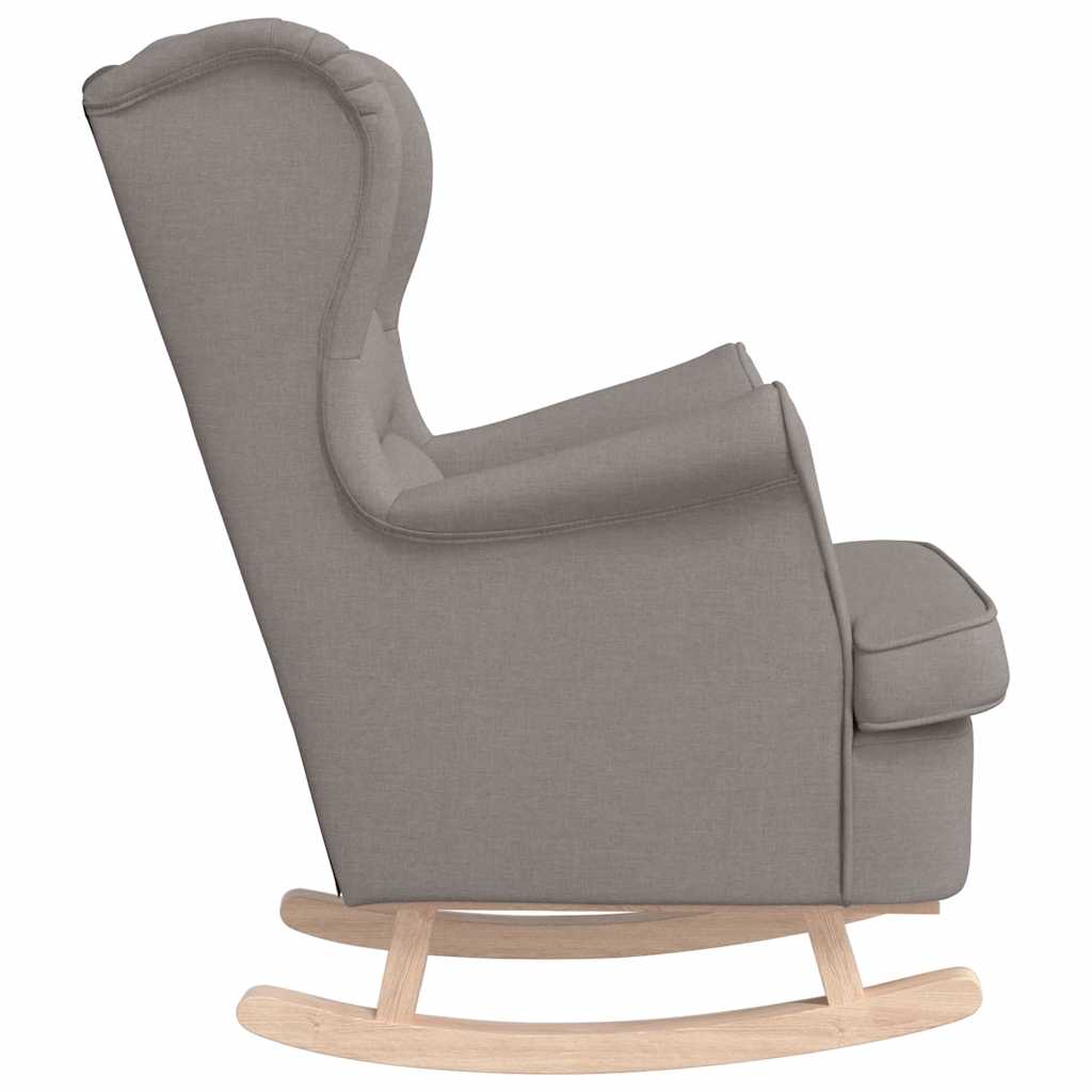 Schaukelsessel Taupe 74x90x102 cm Stoff