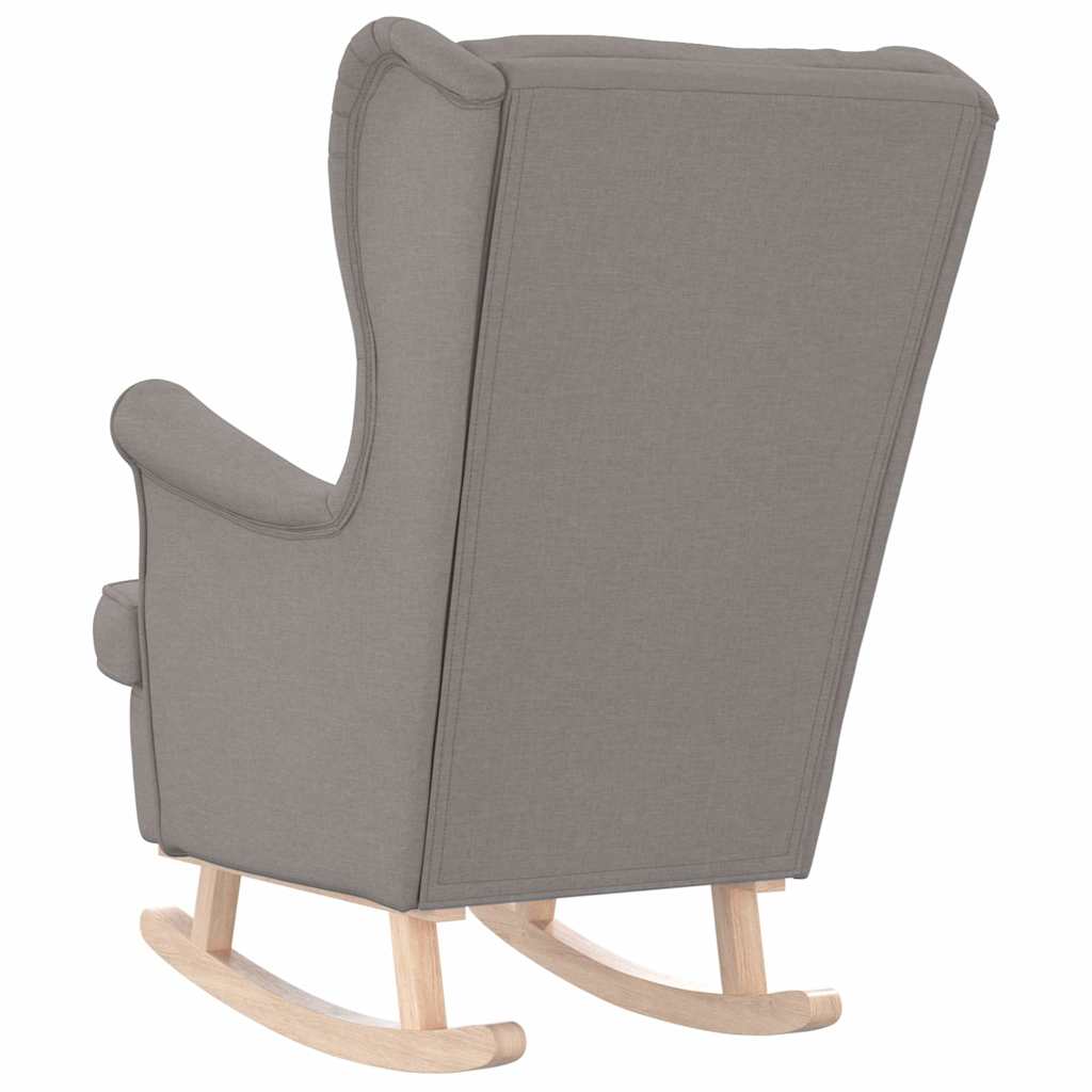 Schaukelsessel Taupe 74x90x102 cm Stoff