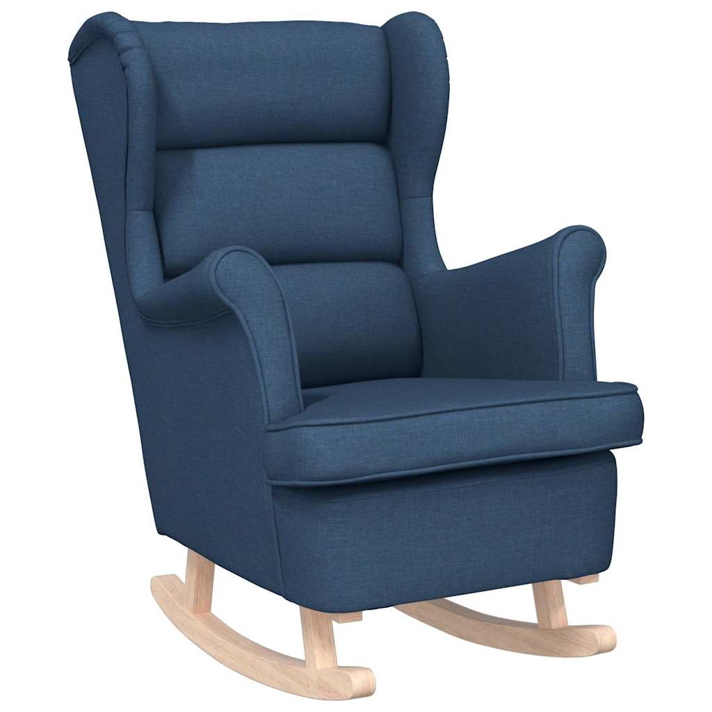 Schaukelsessel Blau 74x90x102 cm Stoff