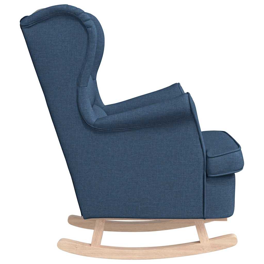 Schaukelsessel Blau 74x90x102 cm Stoff