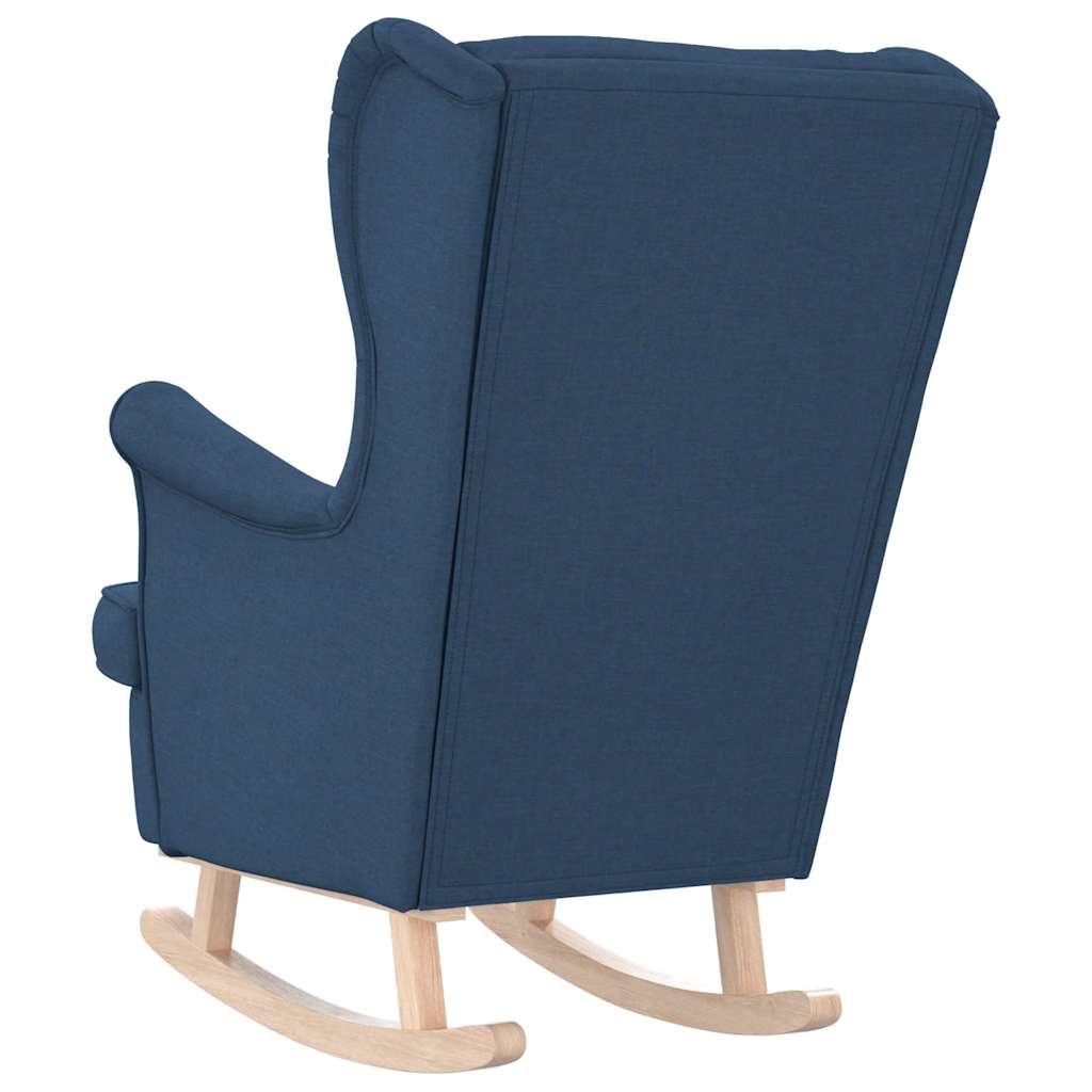 Schaukelsessel Blau 74x90x102 cm Stoff