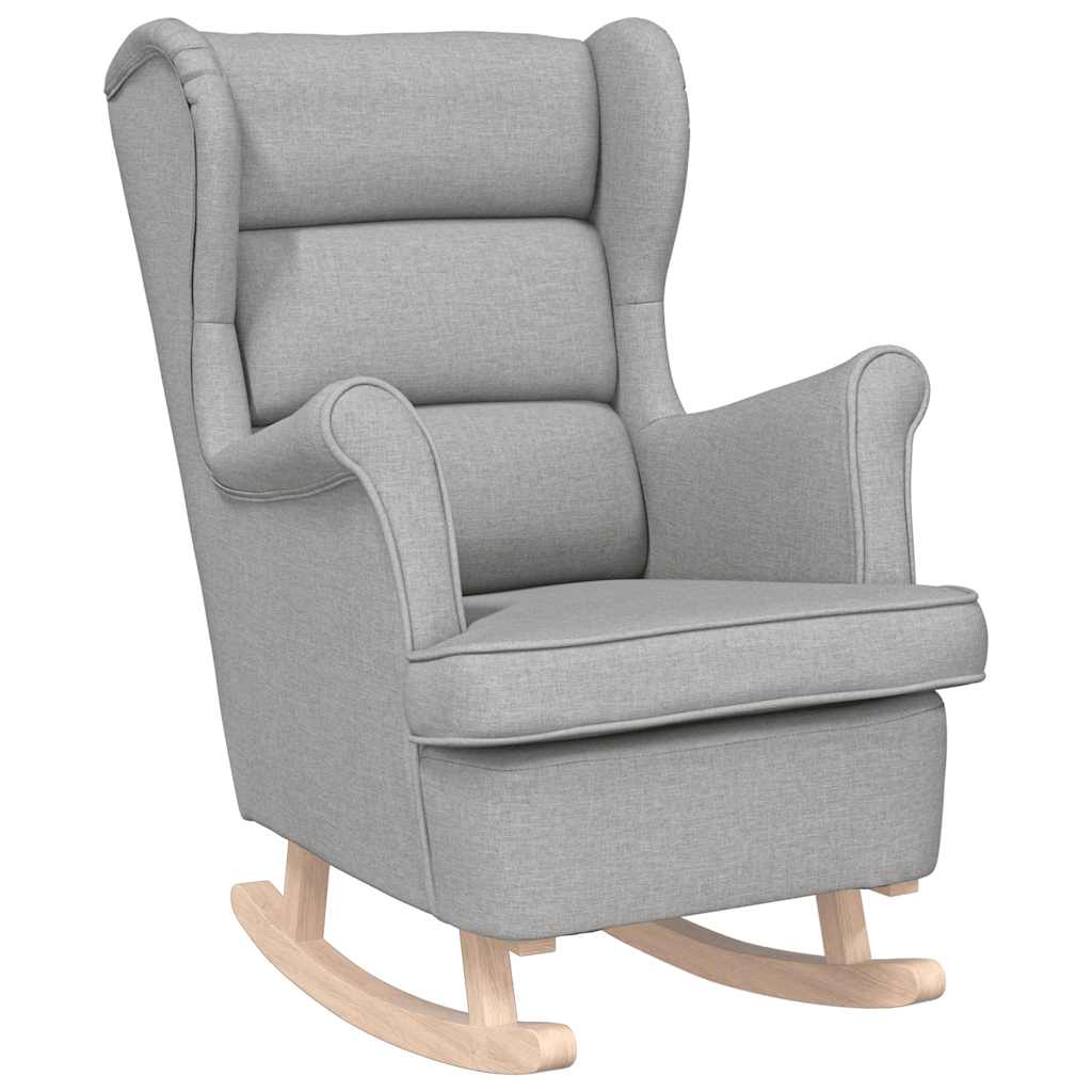 Schaukelsessel Wolkengrau 74x90x102 cm Stoff
