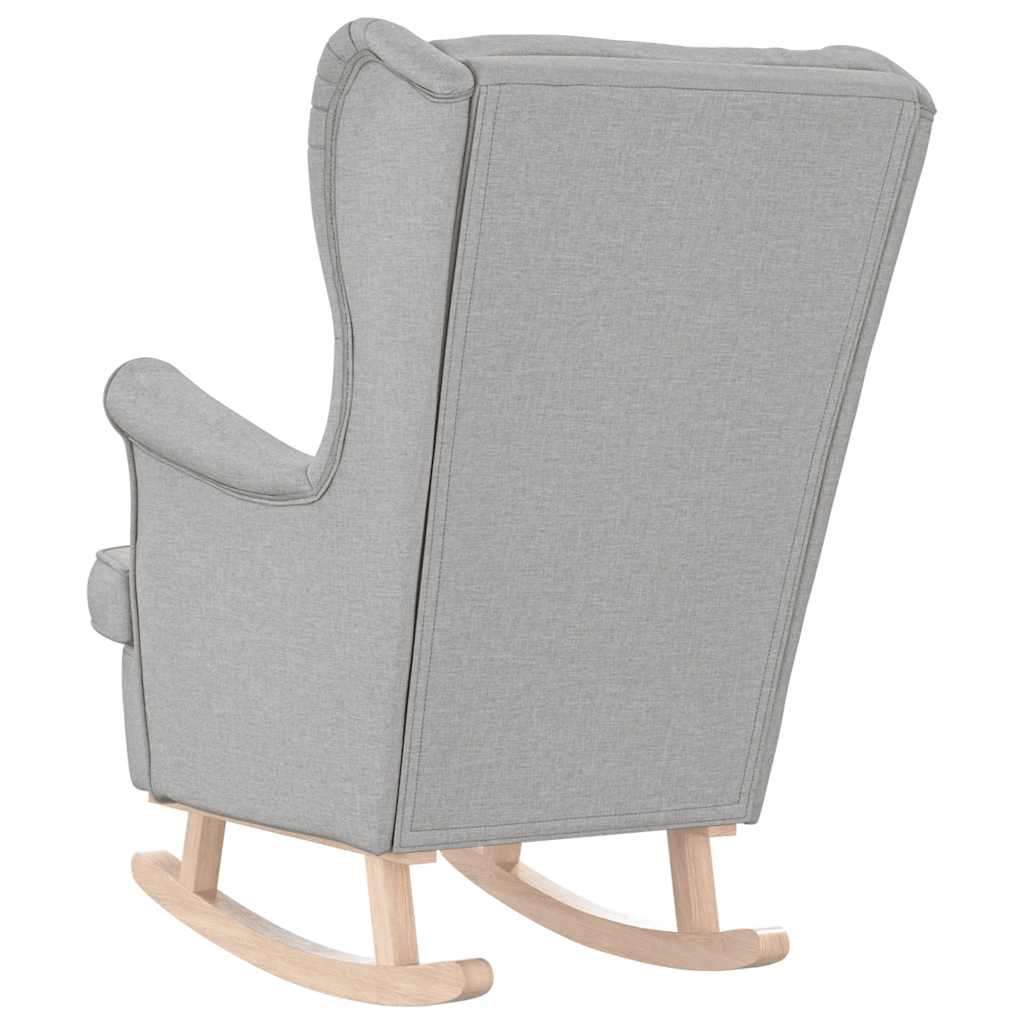 Schaukelsessel Wolkengrau 74x90x102 cm Stoff