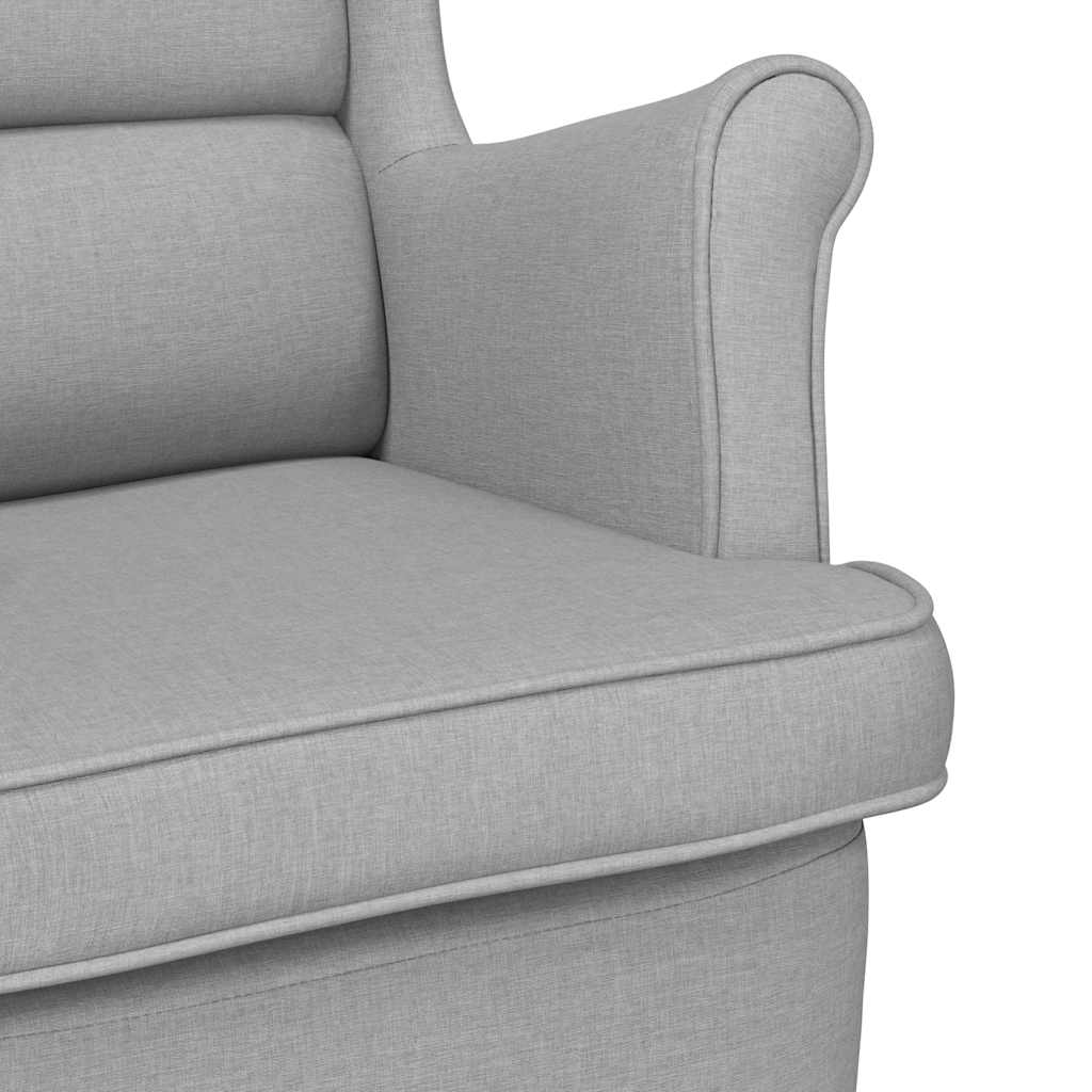 Schaukelsessel Wolkengrau 74x90x102 cm Stoff